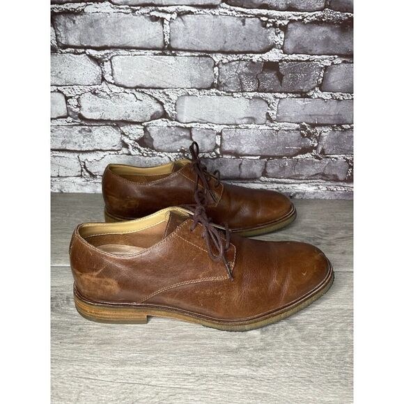 Clarks Brown Leather Oxfords Lace Up Gum Soles Shoes Men Sz 9.5M US/42.5EU main image 5